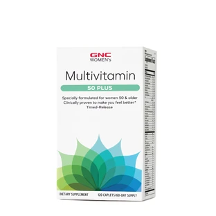 Gnc Women's 50 Plus, полівітаміни та мінерали для жінок, 120 капсул