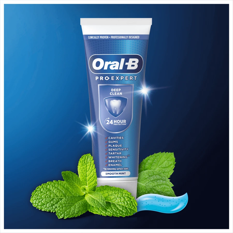 Зубна паста Oral-B Pro-Expert Deep Clean, 75 мл ЗАБРУДНЕНА УПАКОВКА: ціни та характеристики