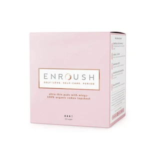 Прокладки Enroush Absorbent Organic Cotton Absorbent Organic Super, 10 шт.