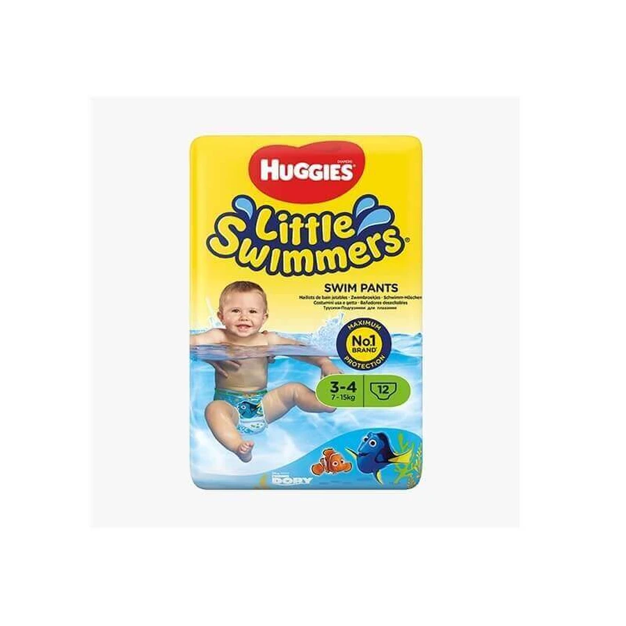 Little Swimmers непромокаемые трусы для плавания № 3-4, 7-15 кг, 12 штук, Huggies: цены и характеристики