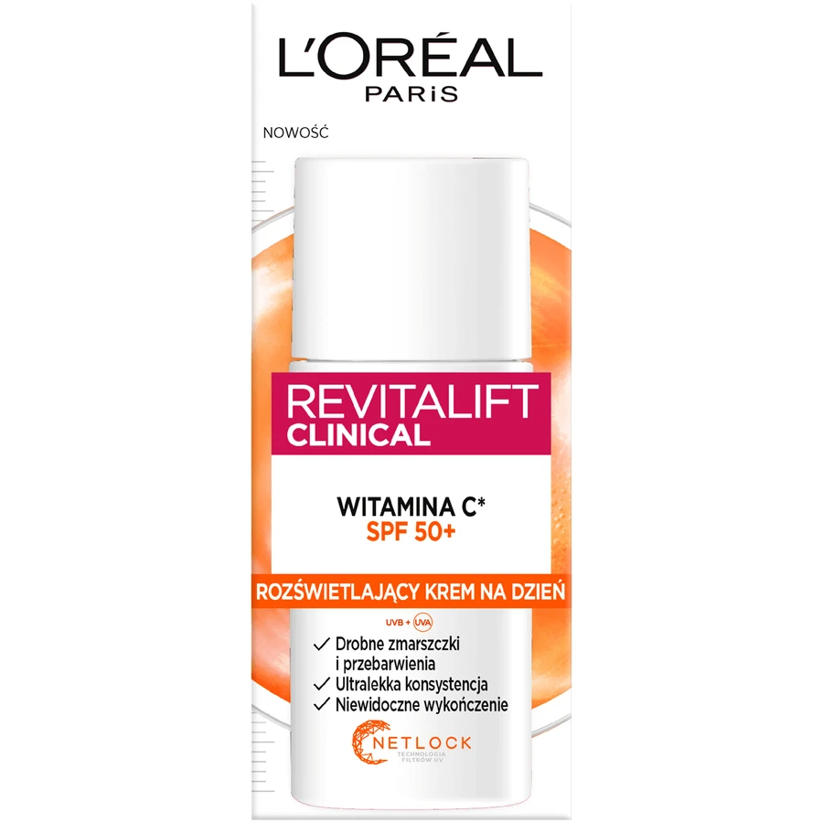 L Oreal Paris Revitalift Клінічний освітлюючий денний крем з вітаміном С та SPF50+, 50 мл: ціни та характеристики
