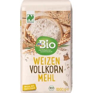 Цельнозерновая мука DmBio Wholewheat, 1 кг