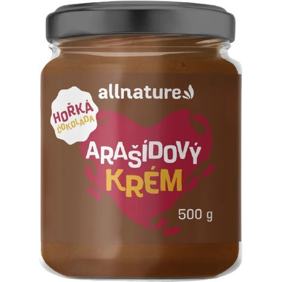 Allnature Арахісовий крем з чорним шоколадом 500 г: ціни та характеристики