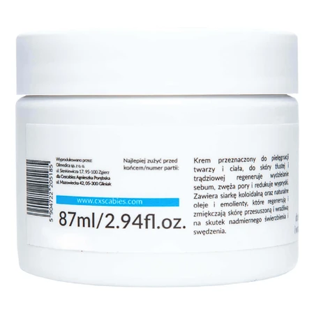 CxScabies Sulphur cream 15%, крем для догляду за обличчям та тілом, для сухої та чутливої шкіри, 87 мл: ціни та характеристики