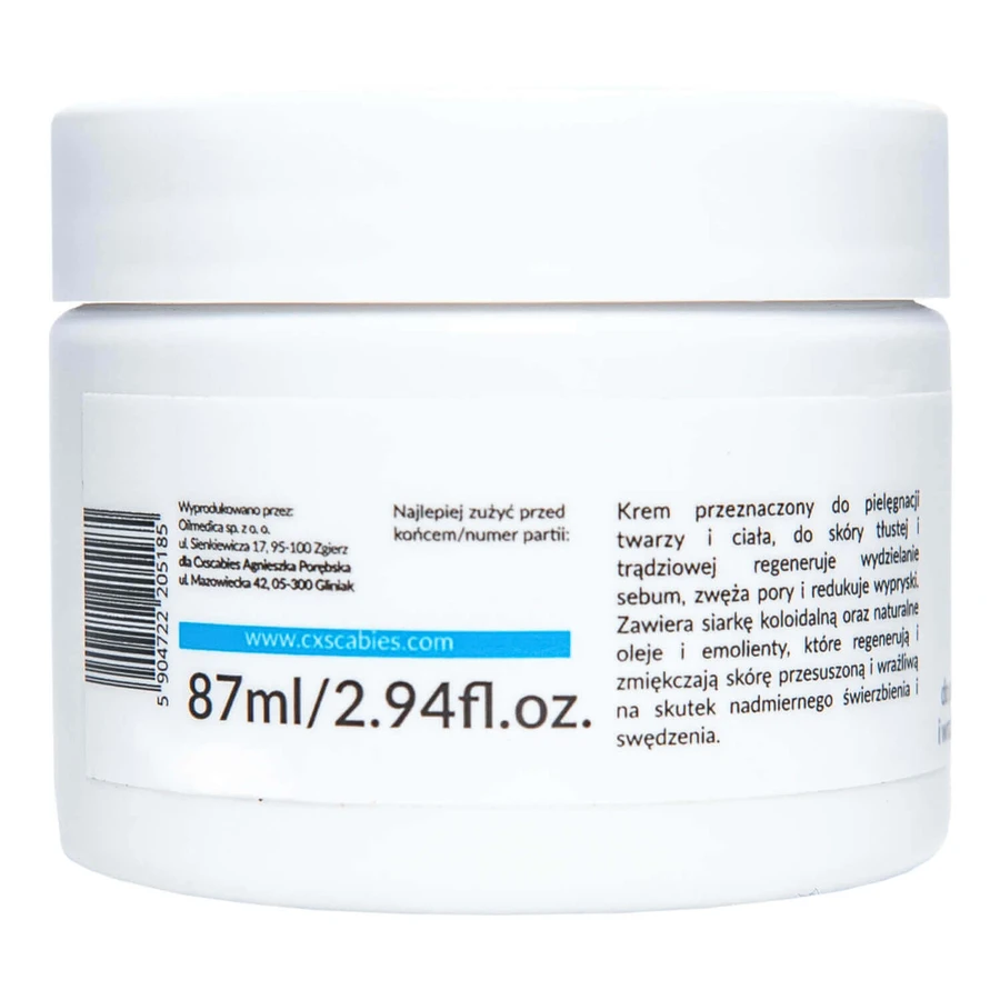 CxScabies Sulphur cream 15%, крем для догляду за обличчям та тілом, для сухої та чутливої шкіри, 87 мл: ціни та характеристики