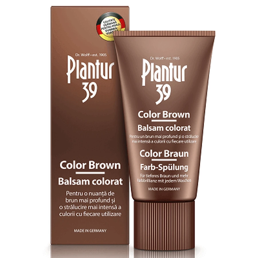 Фарбувальний кондиціонер Plantur 39 Colour Brown, 150 мл, Dr. Kurt Wolff: ціни та характеристики