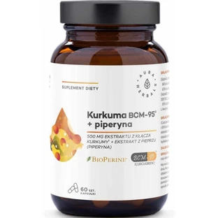 Турмерик 500 мг BCM-95 + пиперин 60 капсул Aura Herbals