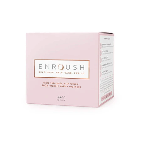 Прокладки Enroush Normal Organic Cotton из органического хлопка, 2 капли, 12 шт.: цены и характеристики