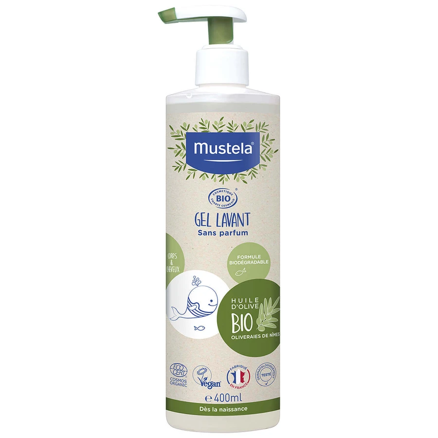 Mustela Organic Cleansing Gel Очищающий гель для тела и волос, 400 мл: цены и характеристики