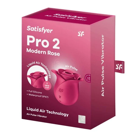 Satisfyer Pro 2 Modern Blossom, бесконтактный эхт-массажер, воздух, роза: цены и характеристики