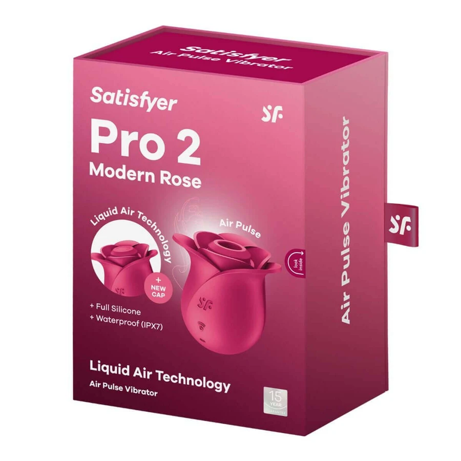 Satisfyer Pro 2 Modern Blossom, бесконтактный эхт-массажер, воздух, роза: цены и характеристики