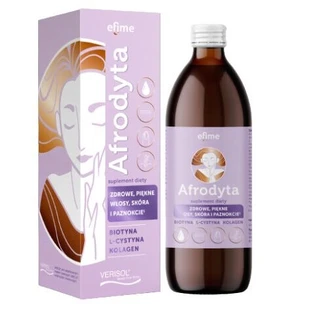 Efime Aphrodite здоровые пряные волосы кожа и ногти, биотин, L-цистин, коллаген, 500 мл