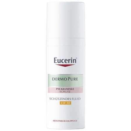 Eucerin DermoPure, захисний крем-флюїд для шкіри з недосконалостями та акне, SPF 30, 50 мл: ціни та характеристики