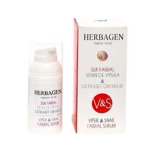 Сыворотка для лица с ядом гадюки и экстрактом улитки, 30 г, Herbagen