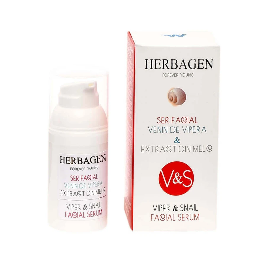Сыворотка для лица с ядом гадюки и экстрактом улитки, 30 г, Herbagen: цены и характеристики