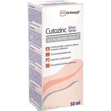Dr Konrad Cutozinc Silver Spray 1×50 мл, уход за кожей: цены и характеристики