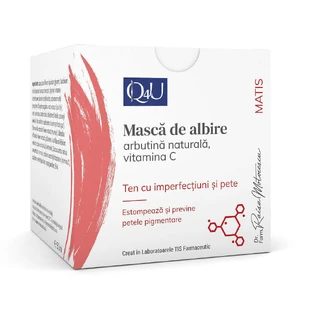 Відбілююча маска Matis Matis Q4U з чорною вишнею та вітаміном С, 50 мл, Tis Farmaceutic