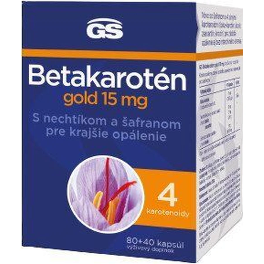 GS Бетакаротин золотой 15 мг, капсулы 80+40: цены и характеристики