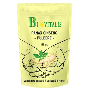 Порошок женьшеня Панакс, 125 г, Biovitalis