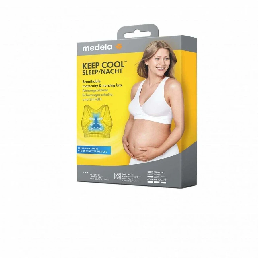 Бюстгальтер для беременных и кормящих Medela Keep Cool, черный L: цены и характеристики