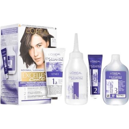 L'Oréal Paris Excellence Cool Creme Перманентна стійка крем-фарба 5.11 Ультрапопелястий світло-коричневий: ціни та характеристики