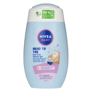 Гель для душа от головы до ног Bed Time Baby, 200 мл, розовый, Nivea