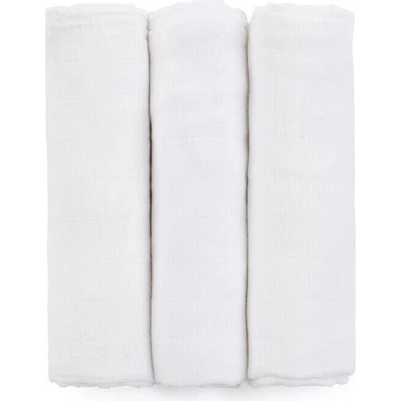 PETITE&MARS Набор бамбуковых подгузников для линьки 3шт Moussy Total White, 68 x 68 см 1×3 шт, набор подгузников: цены и характеристики