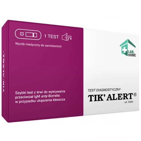 LabHome Tik'Alert, анализ крови на болезнь Лайма для выявления антител IgM к боррелиям в случае укуса клеща, 1 шт.: цены и характеристики