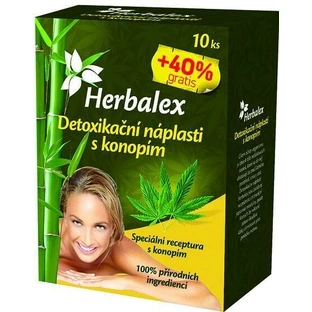 Herbalex Детокс пластирі з коноплями 40% безкоштовно 14 шт