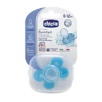 Силіконова соска Physio Comfort анатомічної форми 6-12 місяців, синя, 74913-7, Chicco: ціни та характеристики