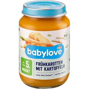 Морквяно-картопляне пюре Babylove ЕКО, 5+, 190 г