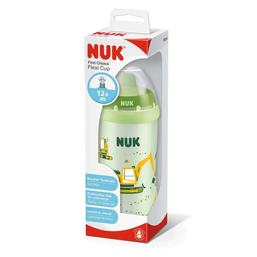 Поильник Nuk Flexi Cup, с трубочкой, с 12 месяцев, 300 мл: цены и характеристики