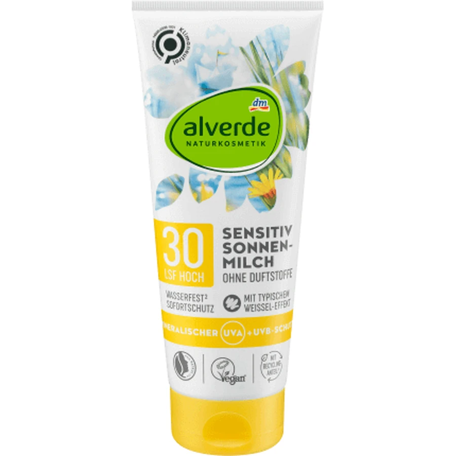 Сонцезахисний крем Alverde Naturkosmetik Loiune для чутливої шкіри, 200 мл, Spf30: ціни та характеристики
