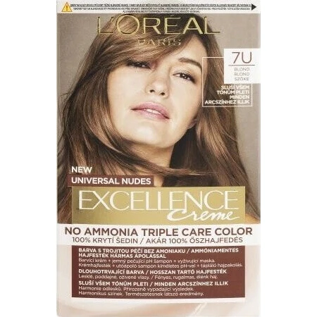 L'Oréal Paris Excellence Universal Nudes Excellence 7U перманентный цвет 1×1 шт, цвет волос: цены и характеристики