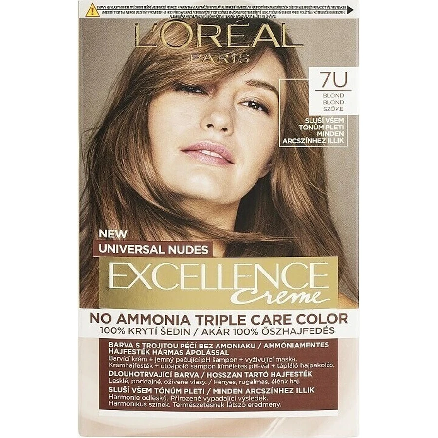 L'Oréal Paris Excellence Universal Nudes Excellence 7U перманентный цвет 1×1 шт, цвет волос: цены и характеристики