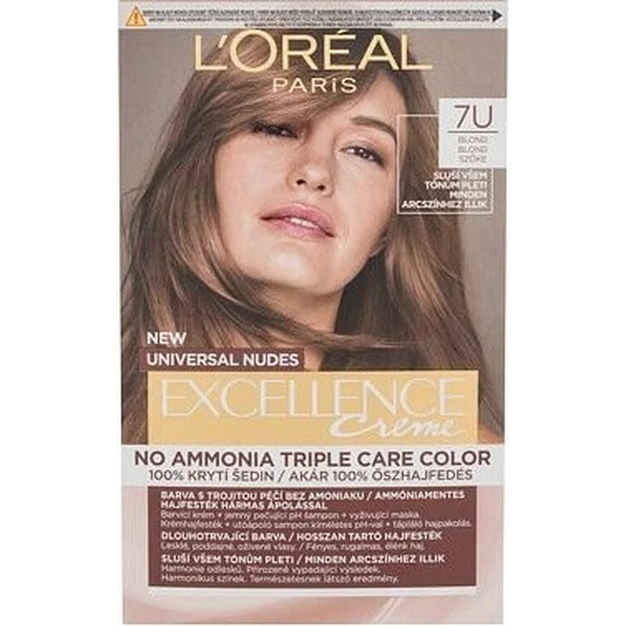 L'Oréal Paris Excellence Universal Nudes Excellence 7U перманентный цвет 1×1 шт, цвет волос: цены и характеристики