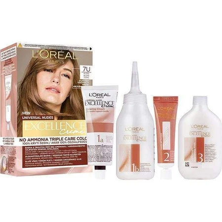 L'Oréal Paris Excellence Universal Nudes Excellence 7U перманентный цвет 1×1 шт, цвет волос: цены и характеристики