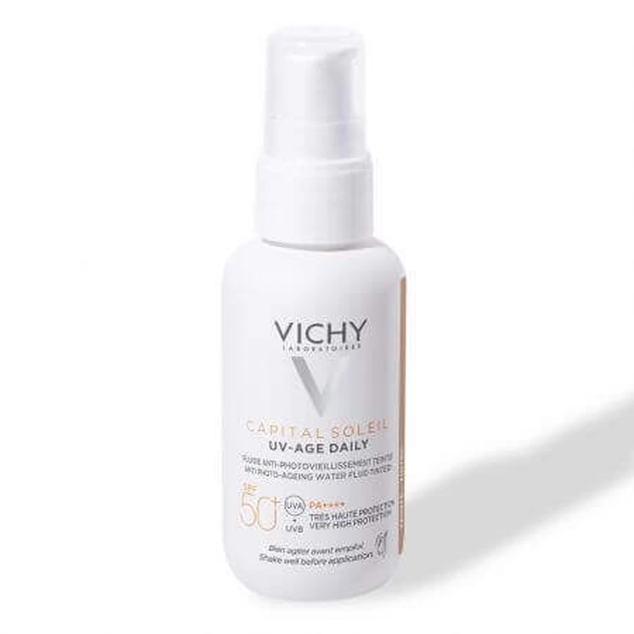 Сонцезахисний флюїд для обличчя Vichy Capital Soleil Vichy Capital Soleil SPF 50+, тонувальний, 40 мл: ціни та характеристики