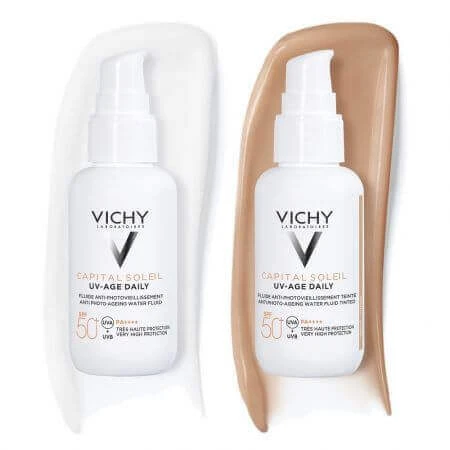 Сонцезахисний флюїд для обличчя Vichy Capital Soleil Vichy Capital Soleil SPF 50+, тонувальний, 40 мл: ціни та характеристики