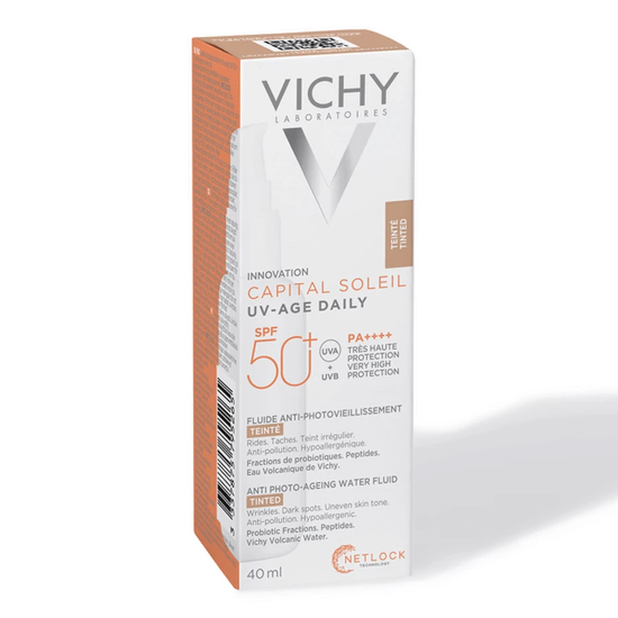 Сонцезахисний флюїд для обличчя Vichy Capital Soleil Vichy Capital Soleil SPF 50+, тонувальний, 40 мл: ціни та характеристики