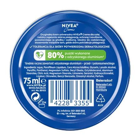 Nivea Pride Creme, многоцелевой крем для лица и тела, 75 мл: цены и характеристики