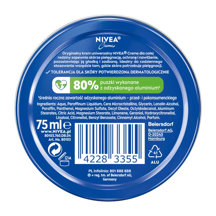 Nivea Pride Creme, многоцелевой крем для лица и тела, 75 мл: цены и характеристики