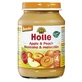 Персикове та яблучне пюре, +4 місяці, 190 г, Holle Baby Food