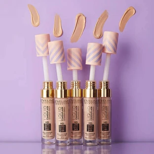 Eveline Cosmetics Liquid Camuflage Водостойкий консилер с гиалуроновой кислотой 01 Light Porcelain, 7,5 мл