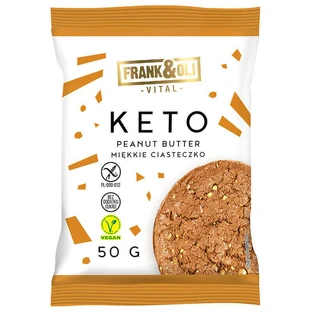 Печиво Frank & Oli Keto з арахісовим маслом, м’яке, 50 г