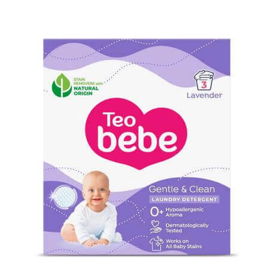 Стиральный порошок Gentle & Clean, Лаванда, 225 г, Teo Bebe: цены и характеристики