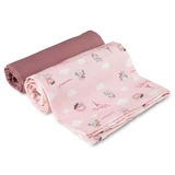 Canpol Babies, тканевые подгузники, 70 см x 70 см, Bonjour Paris, розовый, 2 шт.
