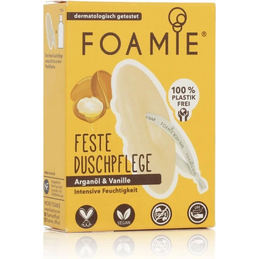 Foamie Solid Shower Care Kiss me Argan 1×80 г, твердый гель для душа: цены и характеристики