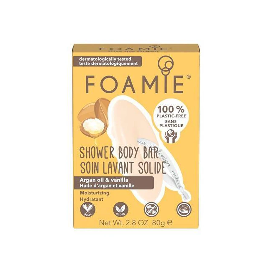 Foamie Solid Shower Care Kiss me Argan 1×80 г, твердый гель для душа: цены и характеристики