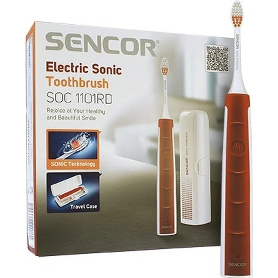 SENCOR SOC 1101RD DENTAL BRUSH 1×1 шт, електрична зубна щітка: ціни та характеристики